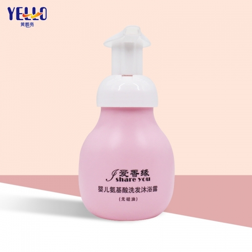 Cute Pink Foaming Hand Soap Bottles, 100ml HDPE Foamer Bottle
