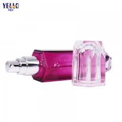 Luxury Glass Cosmetic Jars With Lids And Lotion Pump Bottle Set