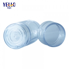 Refillable Plastic Clear Cylinder Deodorant Stick Empty Containers