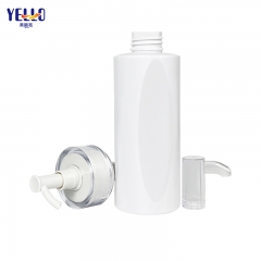 Custom Best Travel White Decorative Shampoo Bottles With Acrylic Pump