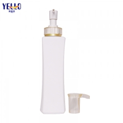 White Square Body Wash Shampoo And Conditioner Dispenser Bottles 10oz