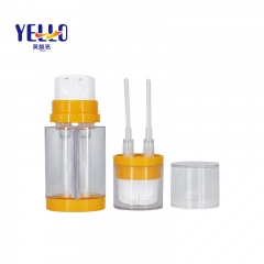 Dual Chamber Oval Plastic Cosmetic Bottle 60ml 2 X 30ml Eco Friendly