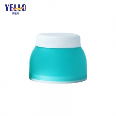 Fancy Matte Green 50ml Plastic Cosmetic Cream Jar Packaging