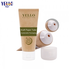 Eco Friendly Kraft Paper Cosmetic Squeeze Tubes For Cream